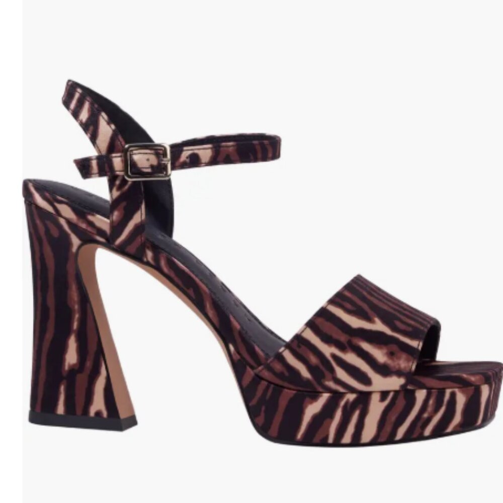 Katy Perry Liger Print Square Toe Sandal Sz 5M NIB - Picture 2 of 10